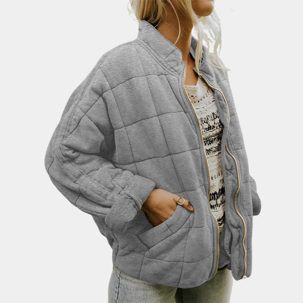 Alyssa | Women's Oversized Quilted Jacket - Image 4