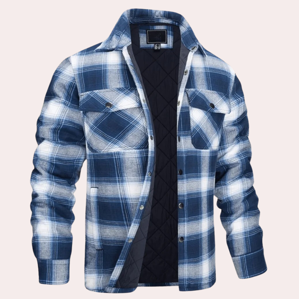 Tomas | Men's Button-Down Plaid Jacket - Image 5