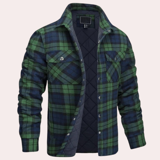 Tomas | Men's Button-Down Plaid Jacket - Image 1