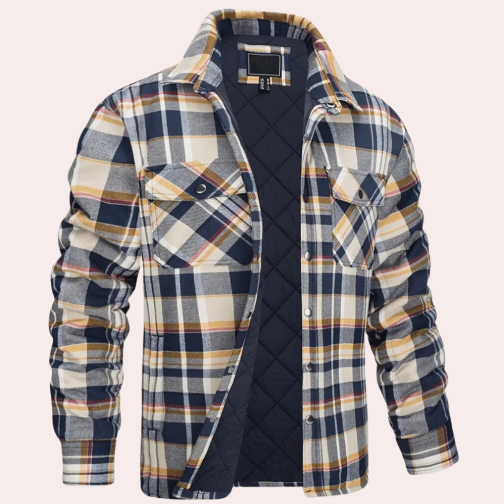 Tomas | Men's Button-Down Plaid Jacket - Image 2
