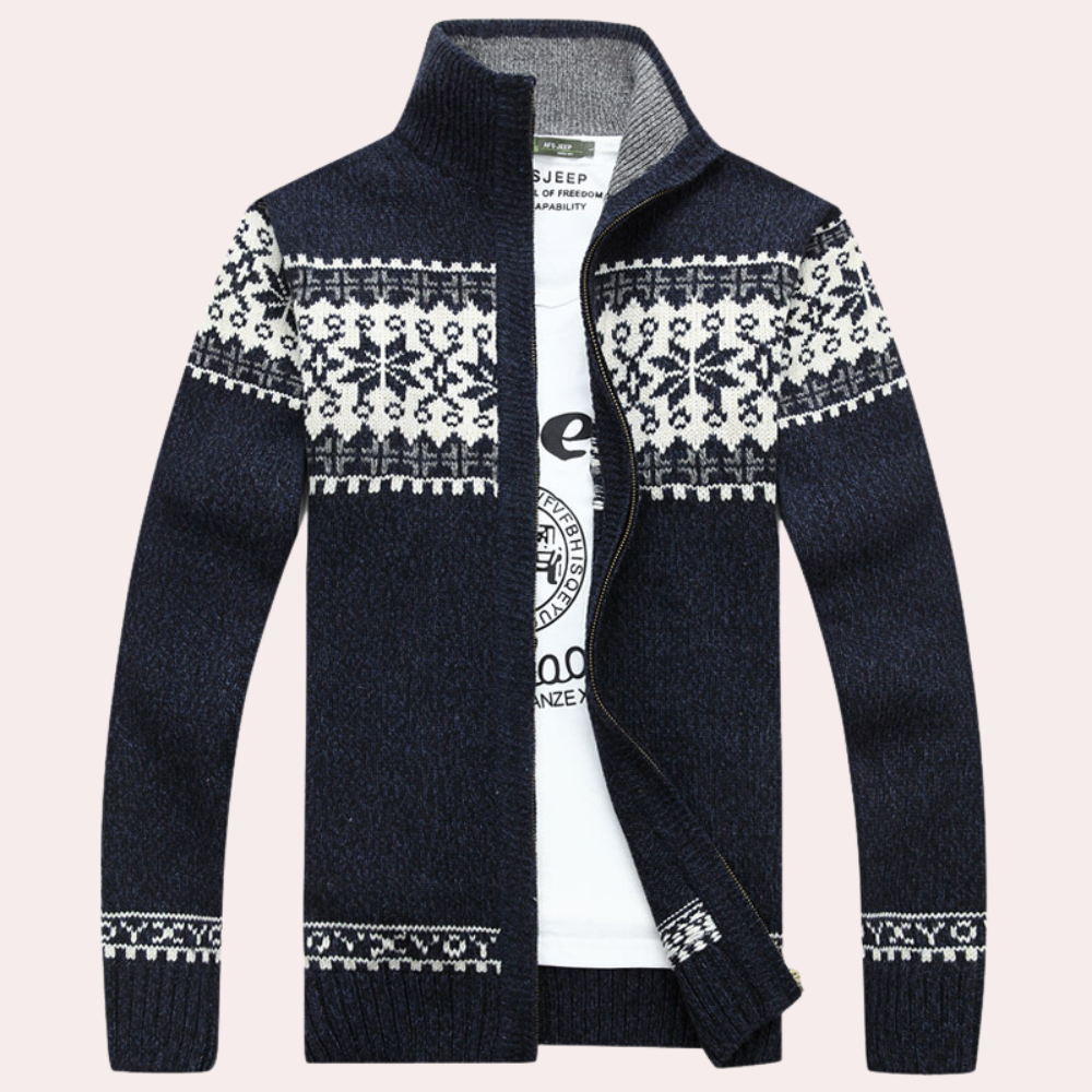 Douglas | Men's Full Zip Knit Jacket - Image 1