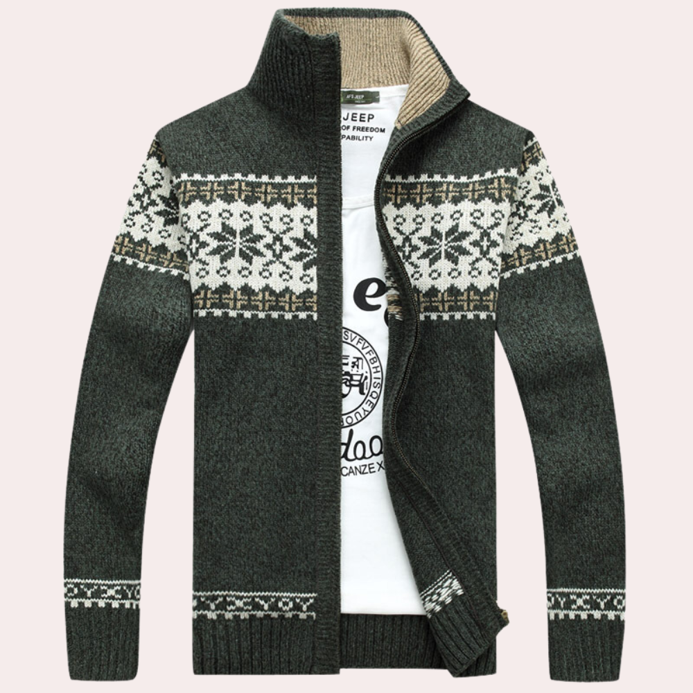 Douglas | Men's Full Zip Knit Jacket - Image 4