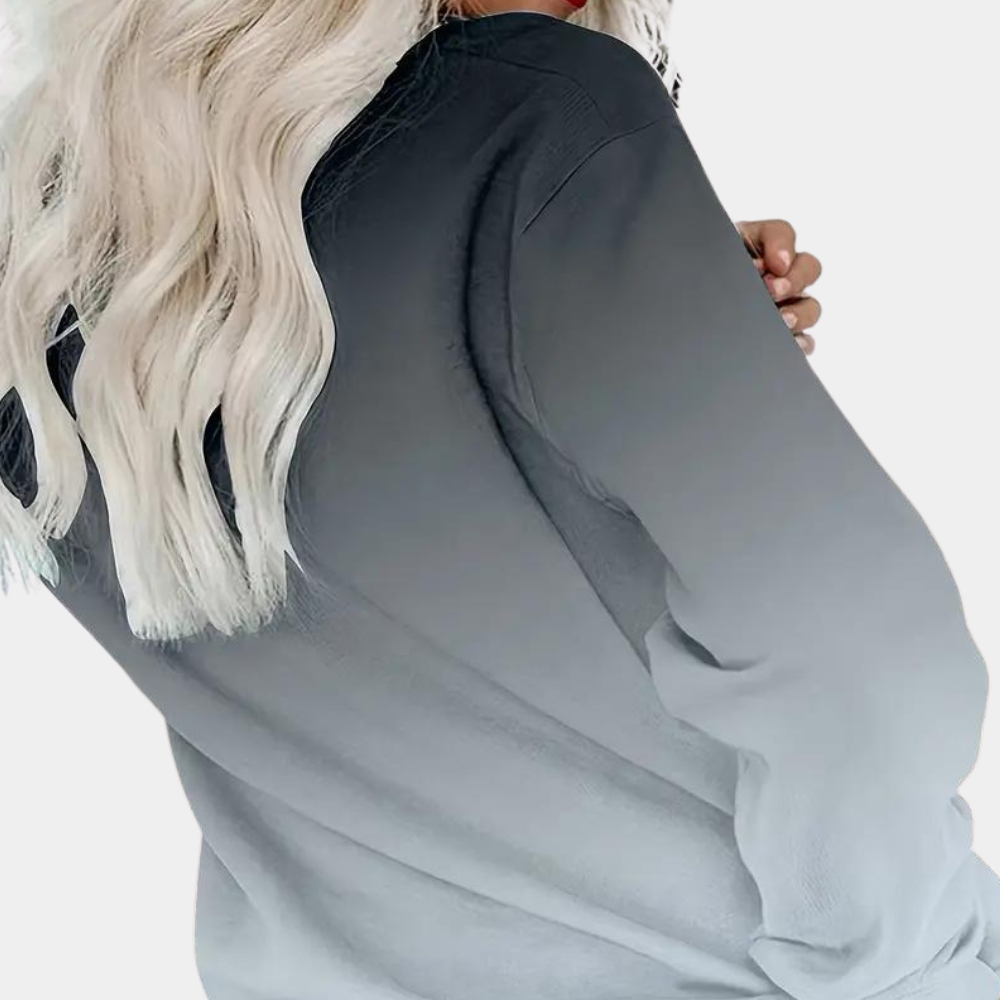 Charity | Women's Ombre Long Sleeve Sweater - Image 2