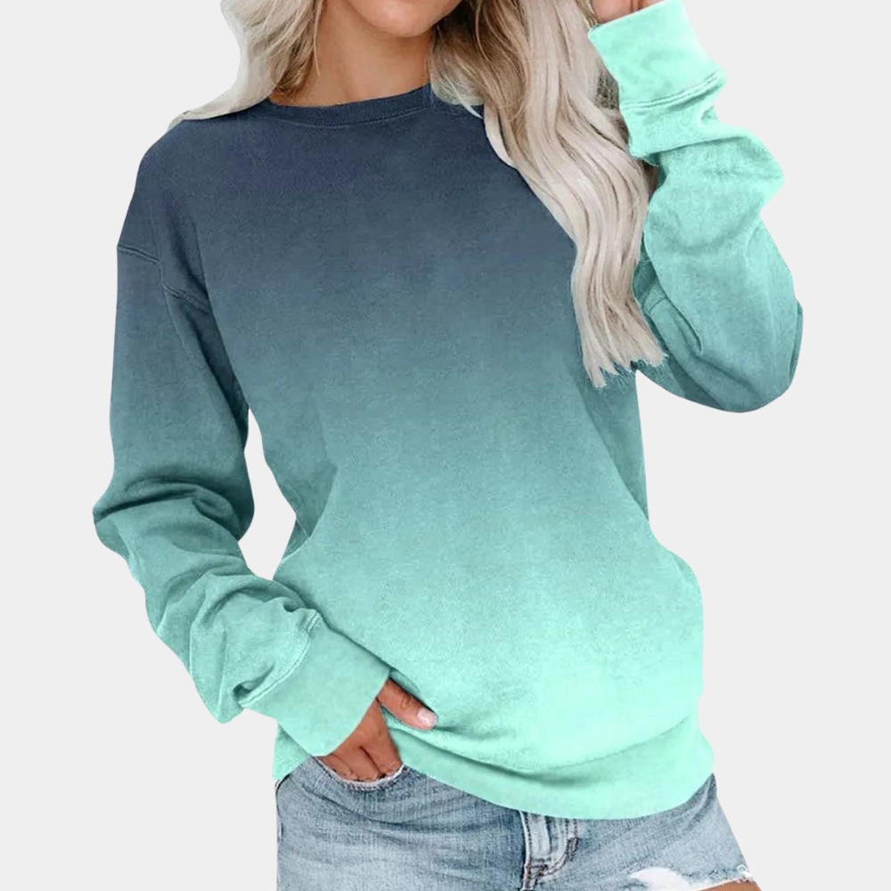 Charity | Women's Ombre Long Sleeve Sweater - Image 5