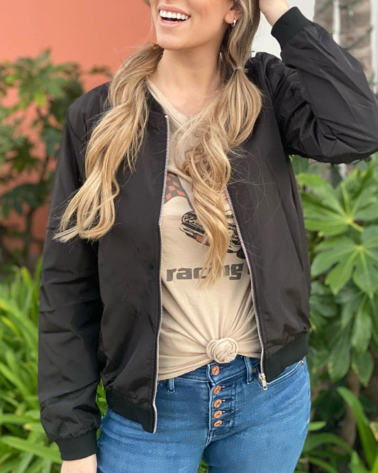 Donna | Women's Lightweight Zip-Up Bomber Jacket - Image 1