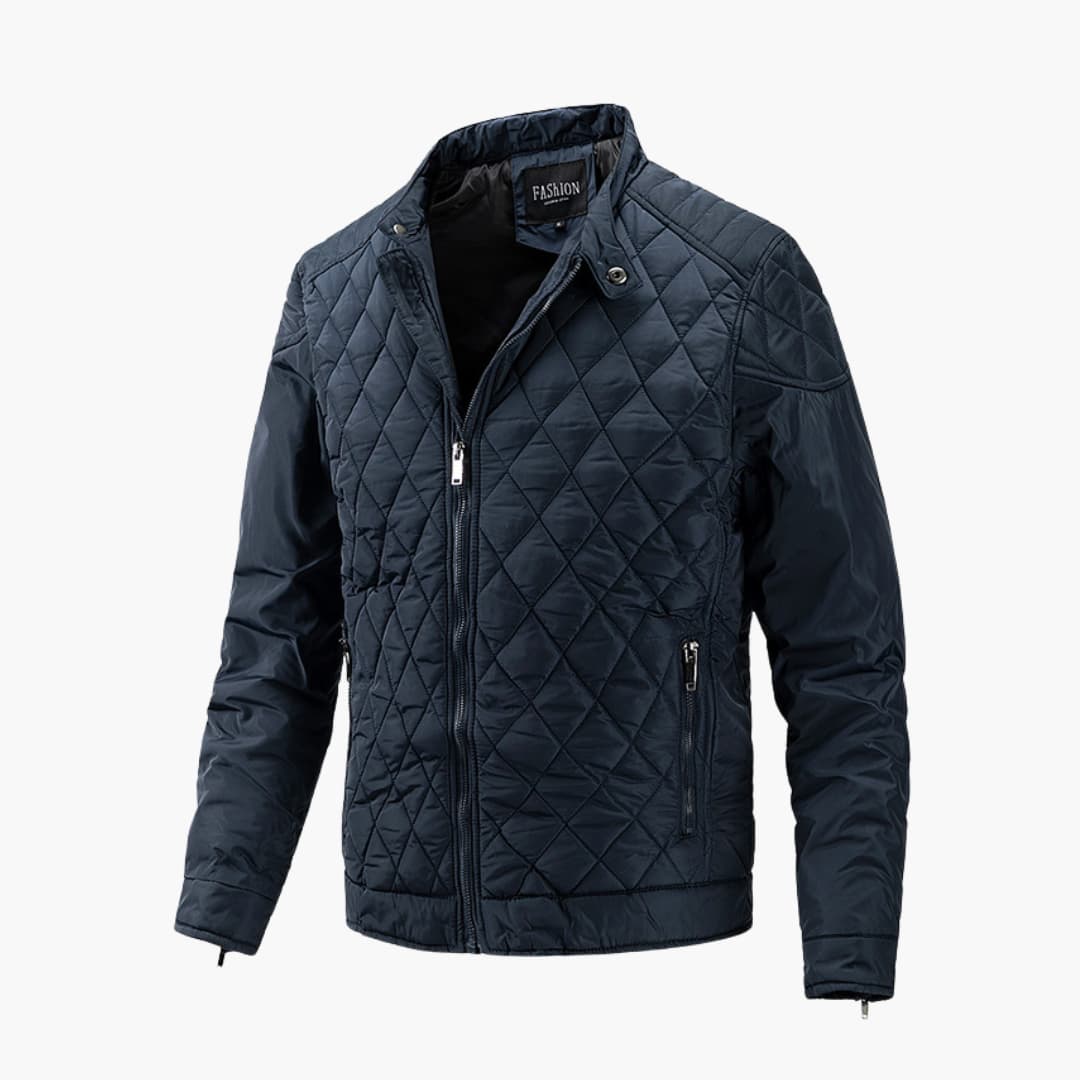 Shawn | Men's Quilted Bomber Jacket - Image 3