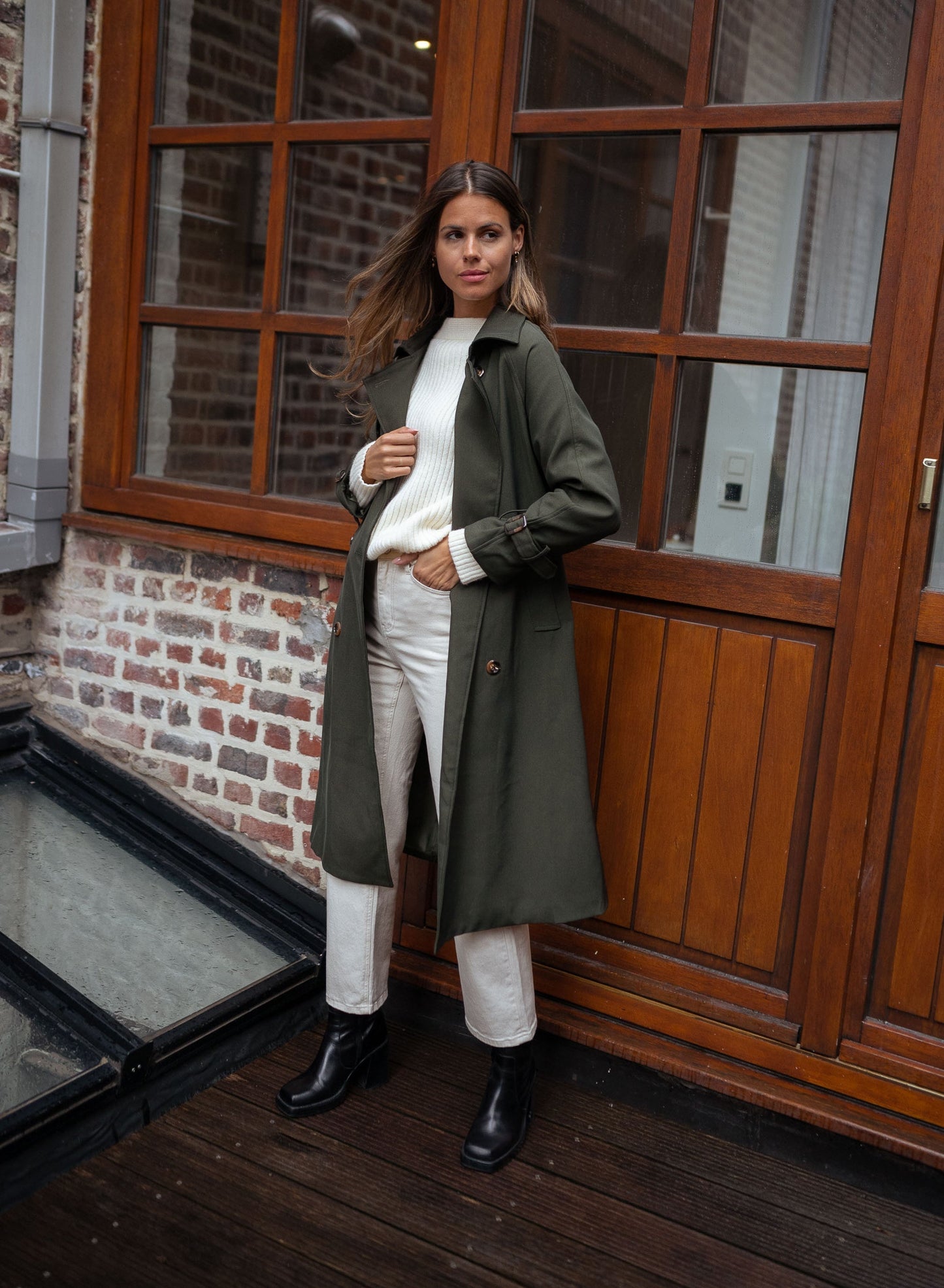 Hailey | Women's Double Breasted Long Coat - Image 13