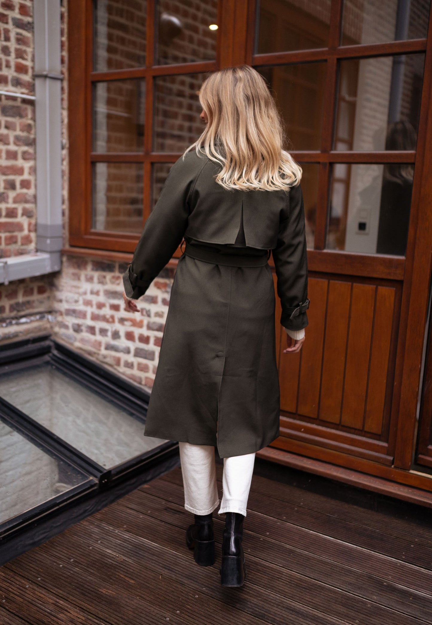 Hailey | Women's Double Breasted Long Coat - Image 4