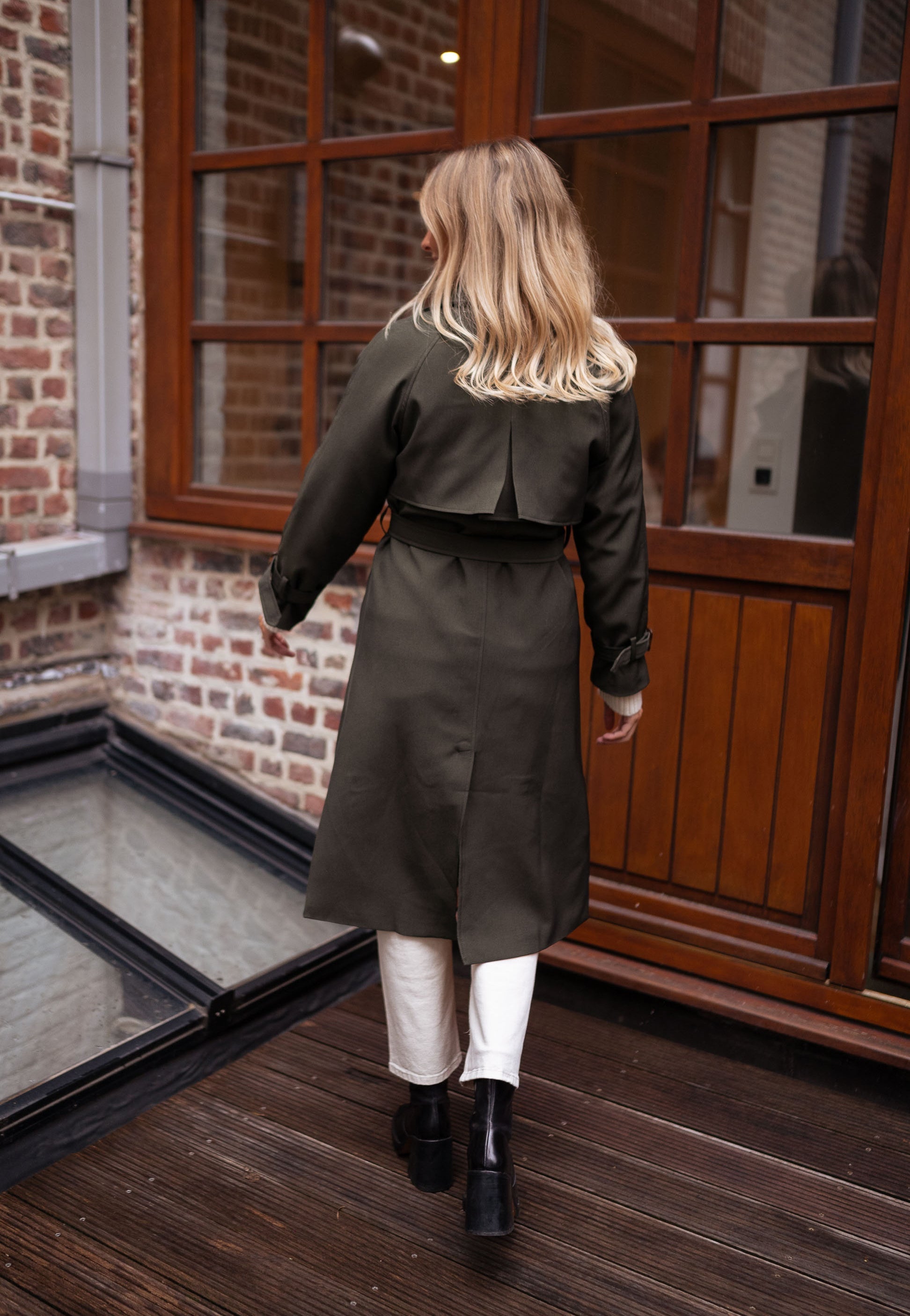 Hailey | Women's Double Breasted Long Coat - Image 4