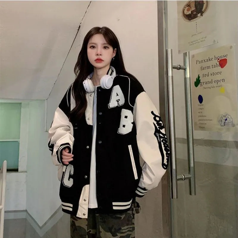 Libby | Women's Oversized Varsity Jacket - Image 6
