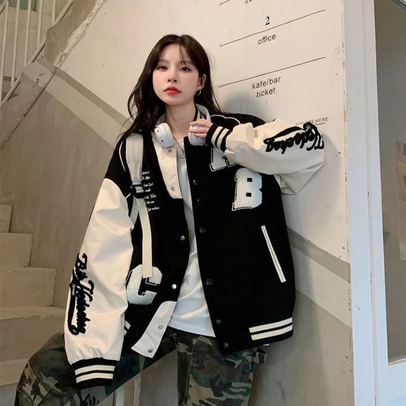 Libby | Women's Oversized Varsity Jacket - Image 4