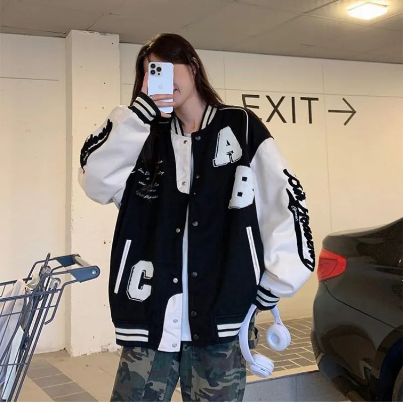 Libby | Women's Oversized Varsity Jacket - Image 5