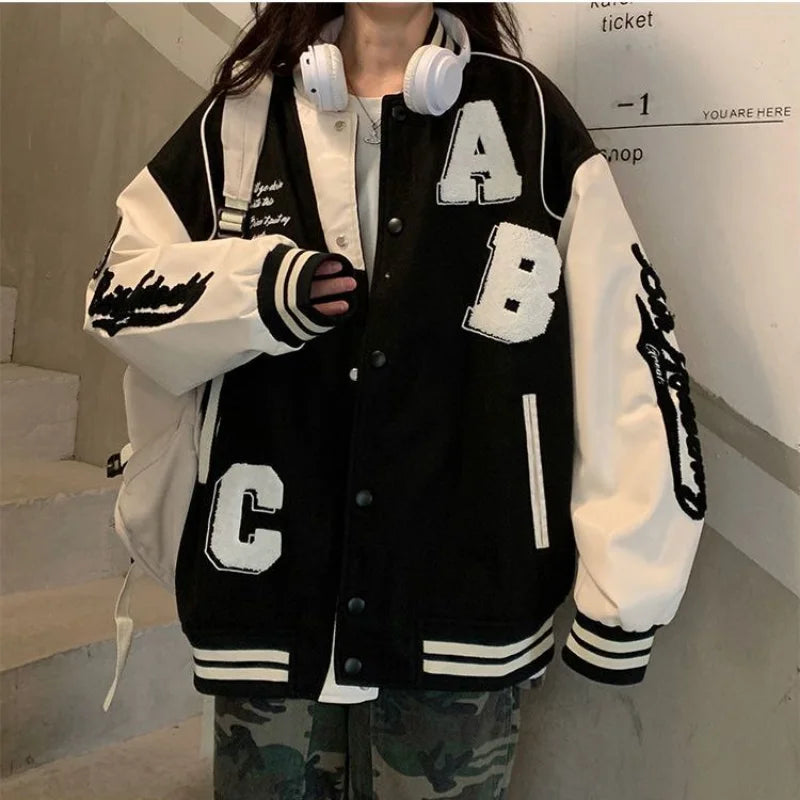 Libby | Women's Oversized Varsity Jacket - Image 3