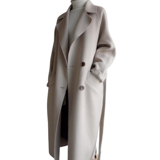 Camille | Women's Long Wrap Coat - Image 1