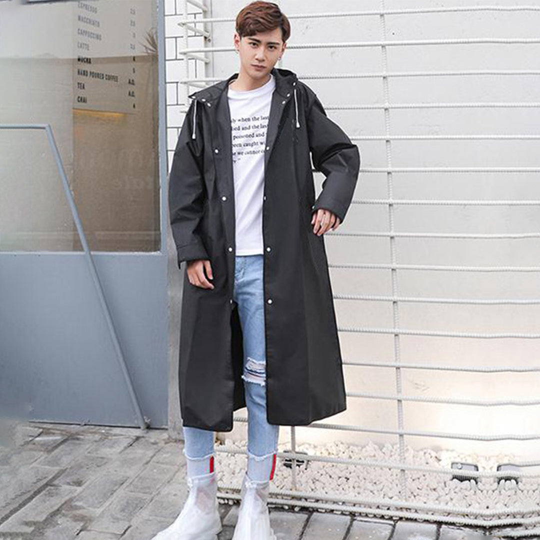 Wade | Men's Hooded Long Coat - Image 2