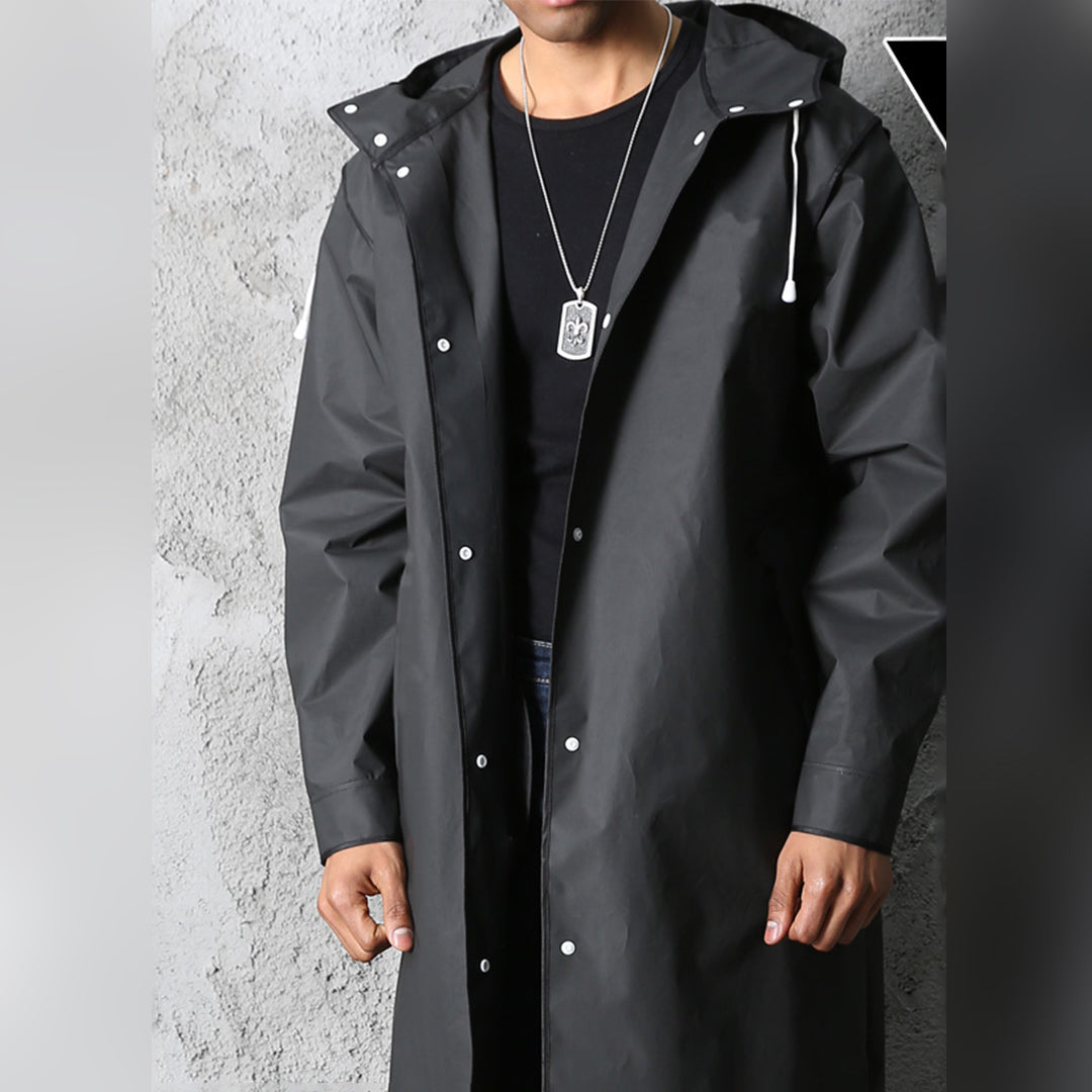 Wade | Men's Hooded Long Coat - Image 3