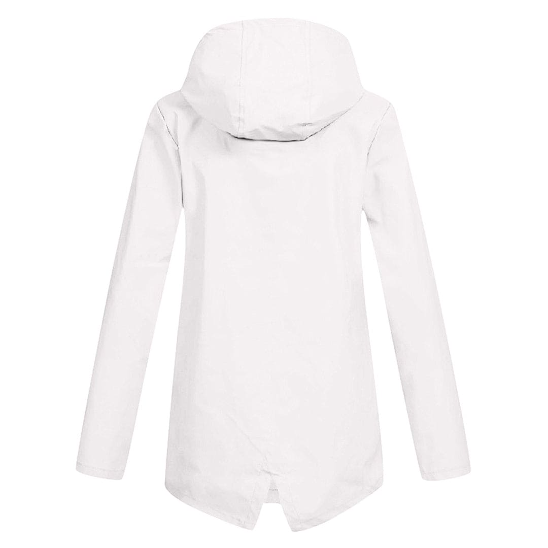 Carmen | Women's Hooded Mid-Length Raincoat - Image 6