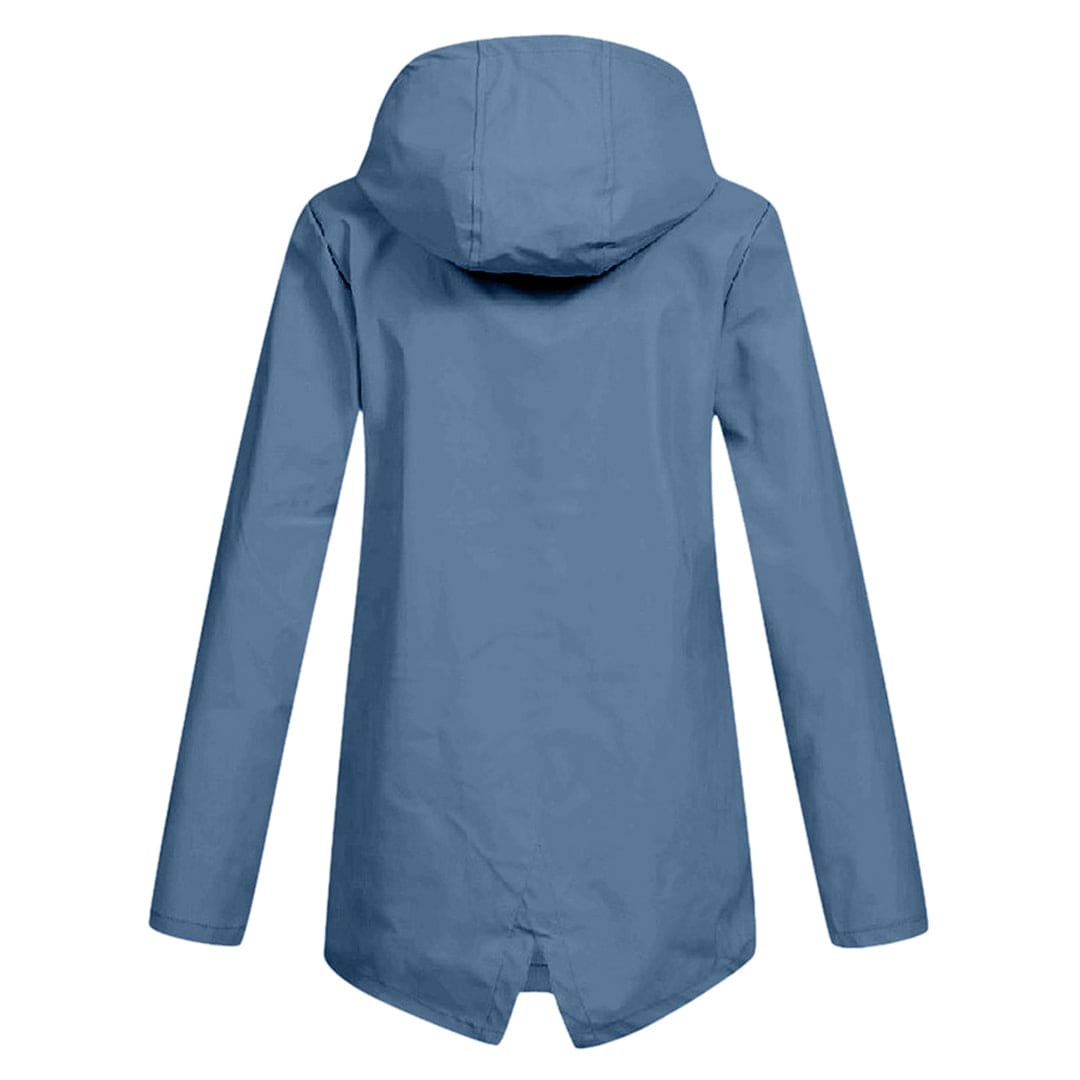 Carmen | Women's Hooded Mid-Length Raincoat - Image 10