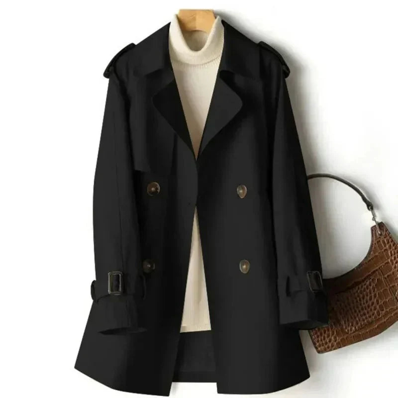 Sophia | Women's Double-Breasted Belted Trench Coat - Image 2