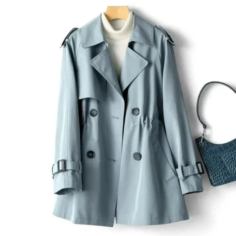 Sophia | Women's Double-Breasted Belted Trench Coat - Image 3
