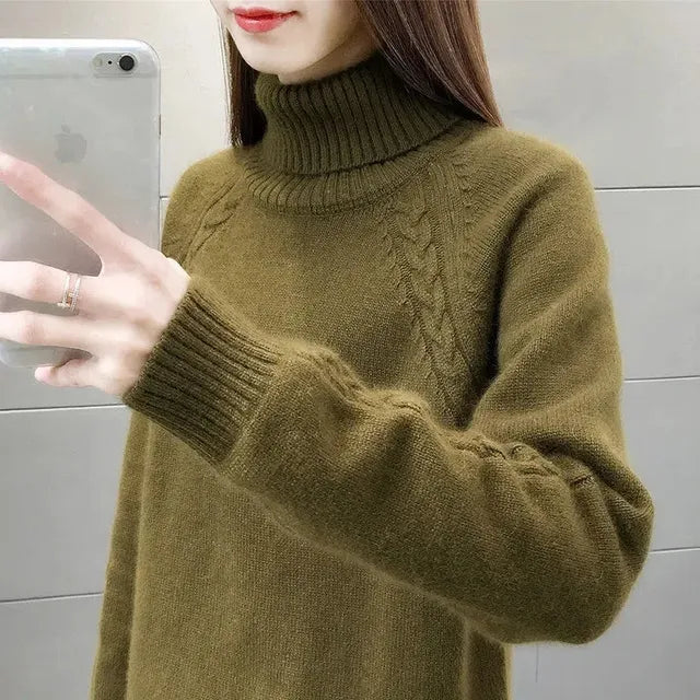 Liliana | Women's Turtleneck Knit Sweater - Image 6