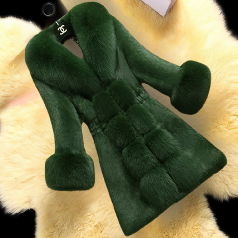 Lisa | Women's Long Faux Fur Coat - Image 8