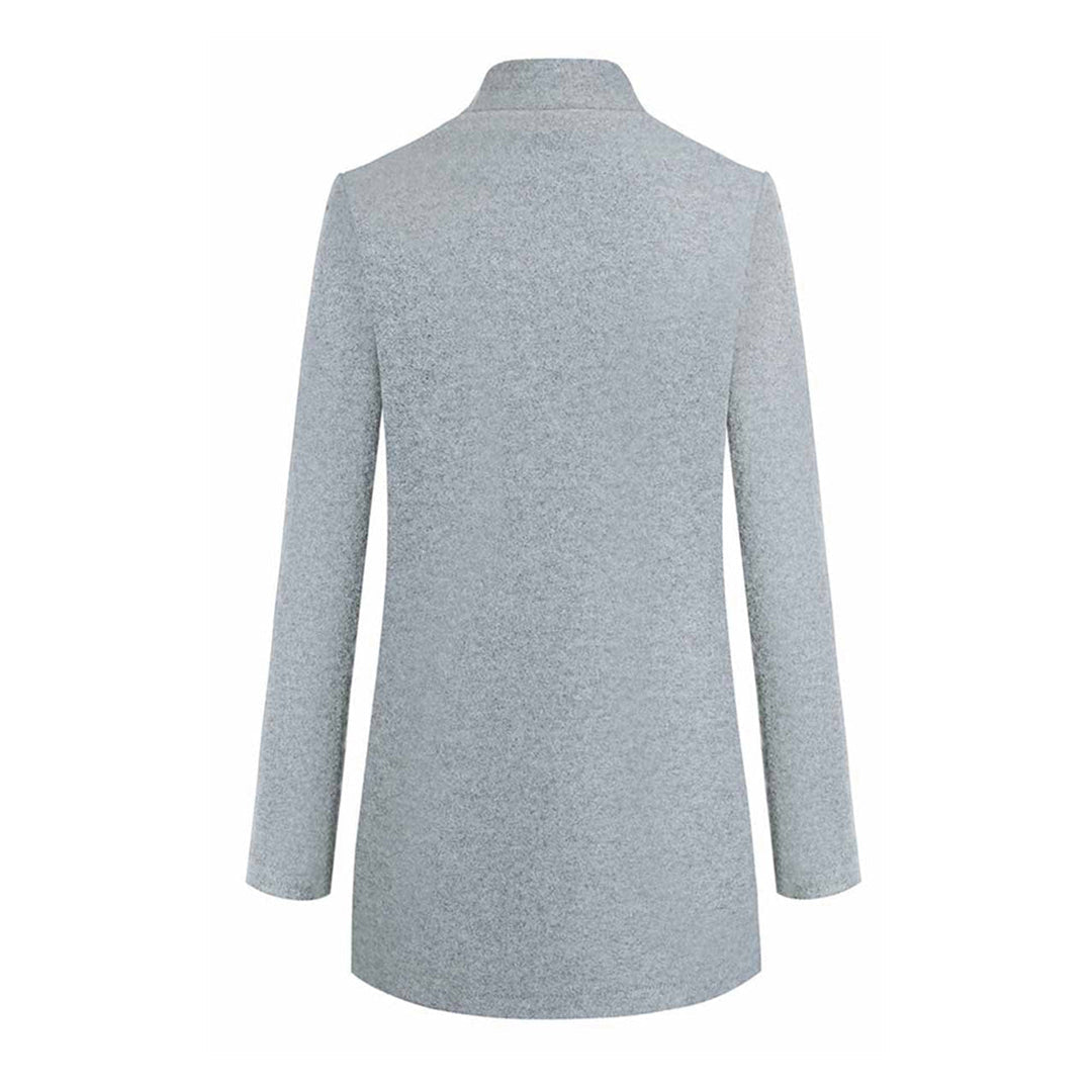 Reagan | Women's Open Front A-Line Coat - Image 3