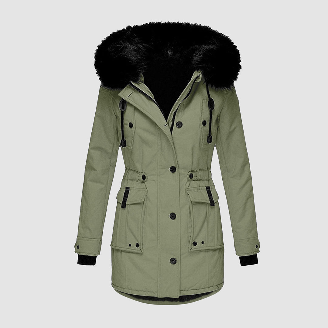 Savannah | Women's Faux Fur Hooded Parka Coat - Image 5
