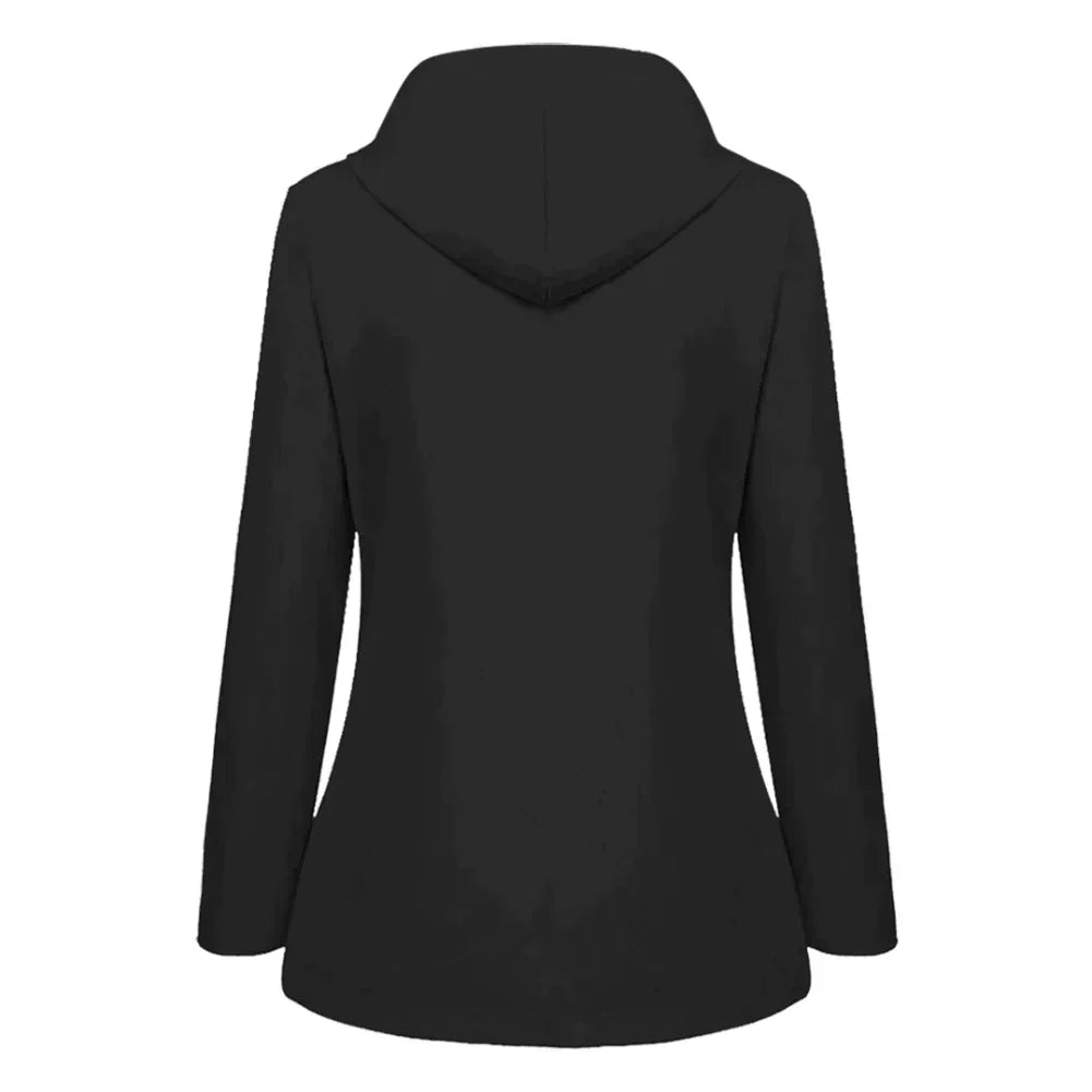 Samantha | Women's Hooded A-Line Coat - Image 1