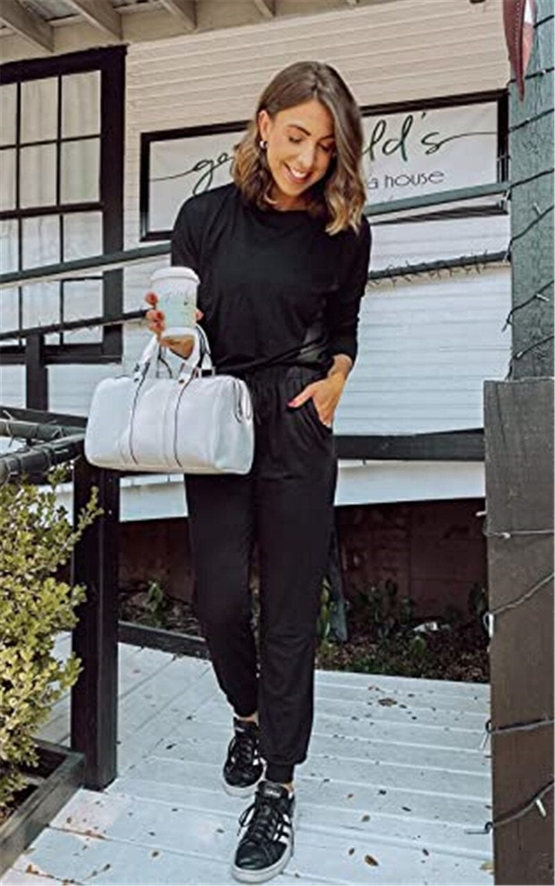 Jolene | Women's Relaxed Fit Two-Piece Jogger Set - Image 11