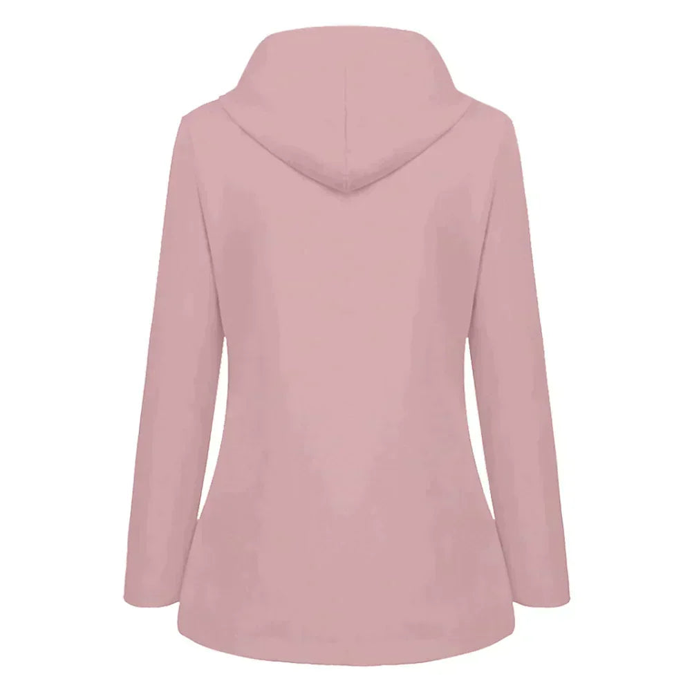 Samantha | Women's Hooded A-Line Coat - Image 3