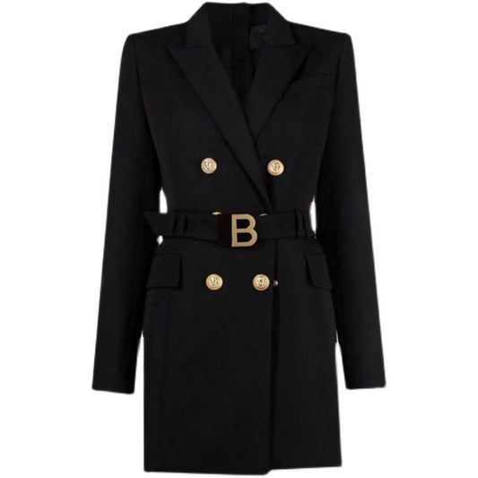 Michaela | Women's Belted Double-Breasted Coat - Image 1