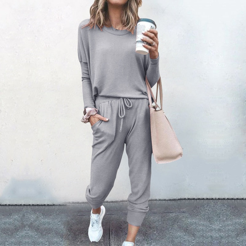 Jolene | Women's Relaxed Fit Two-Piece Jogger Set - Image 1