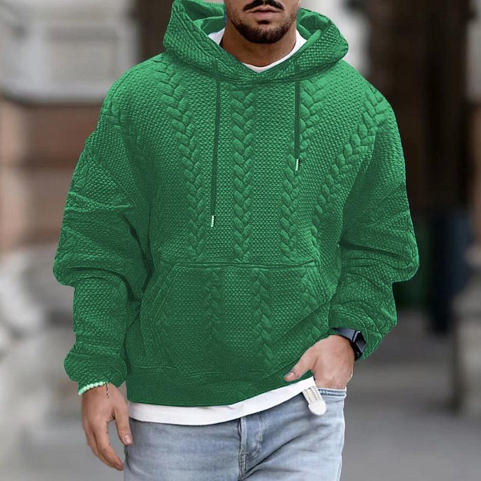Heath | Men's Textured Pullover Hoodie - Image 5