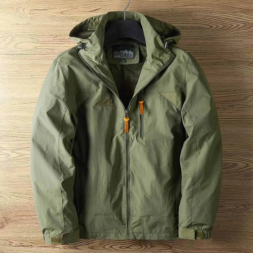 Stuart | Men's Hooded Lightweight Jacket - Image 2