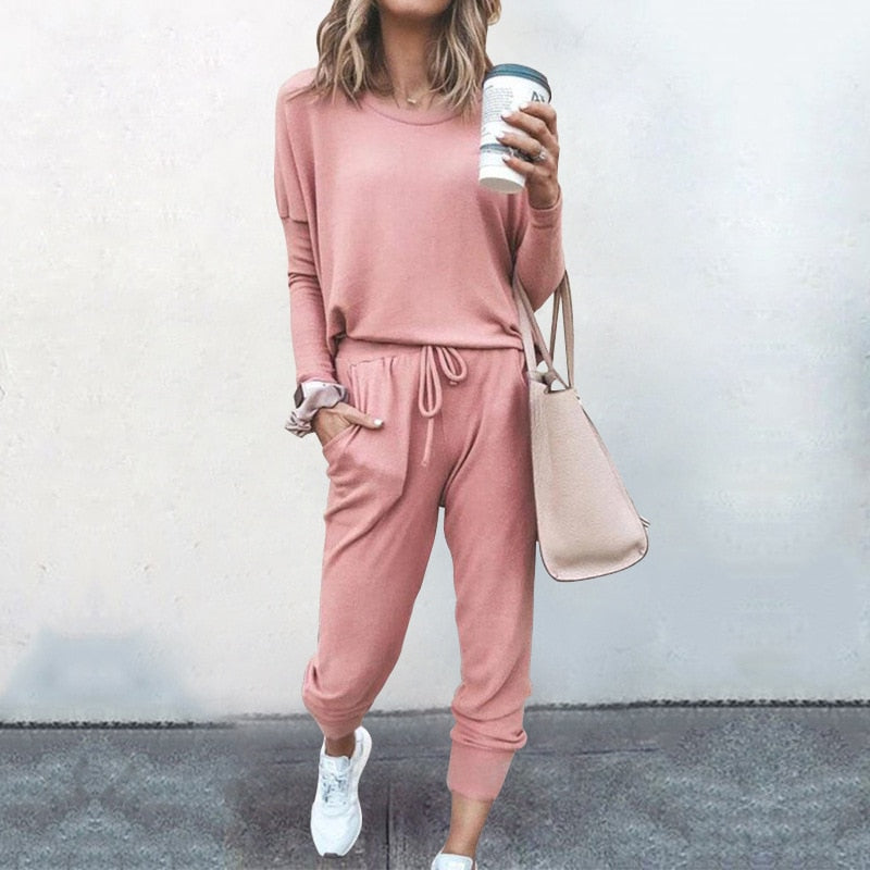 Jolene | Women's Relaxed Fit Two-Piece Jogger Set - Image 12