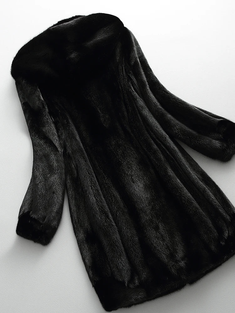Tiffany | Women's Hooded Long Coat - Image 2