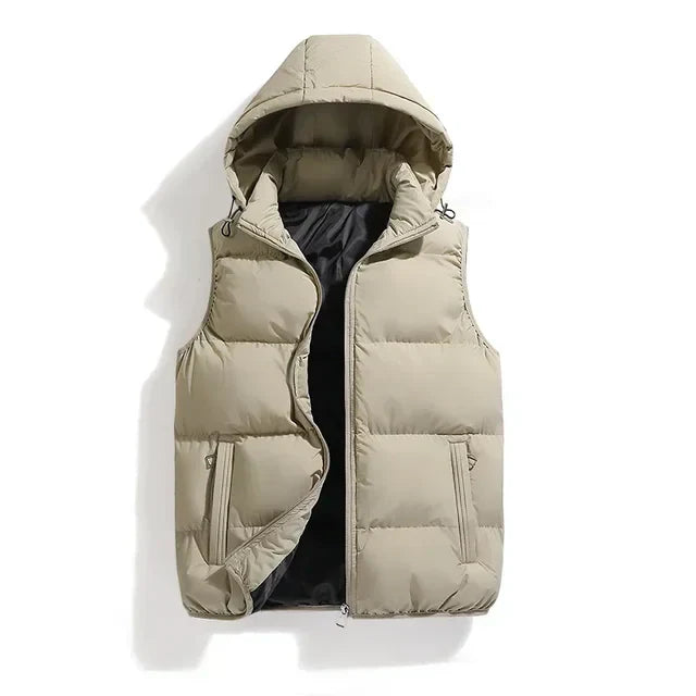 Leonard | Men's Hooded Puffer Vest - Image 9