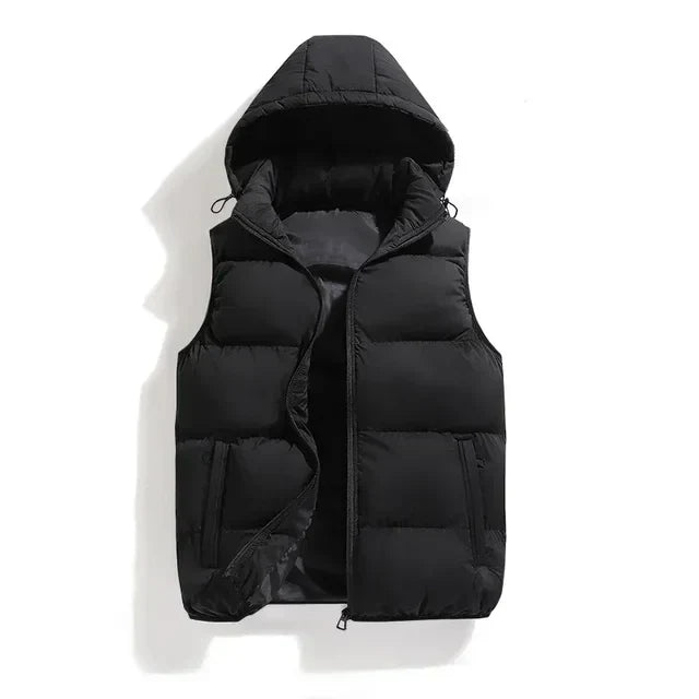 Leonard | Men's Hooded Puffer Vest - Image 7