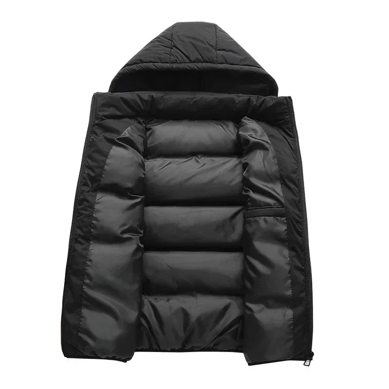 Leonard | Men's Hooded Puffer Vest - Image 4