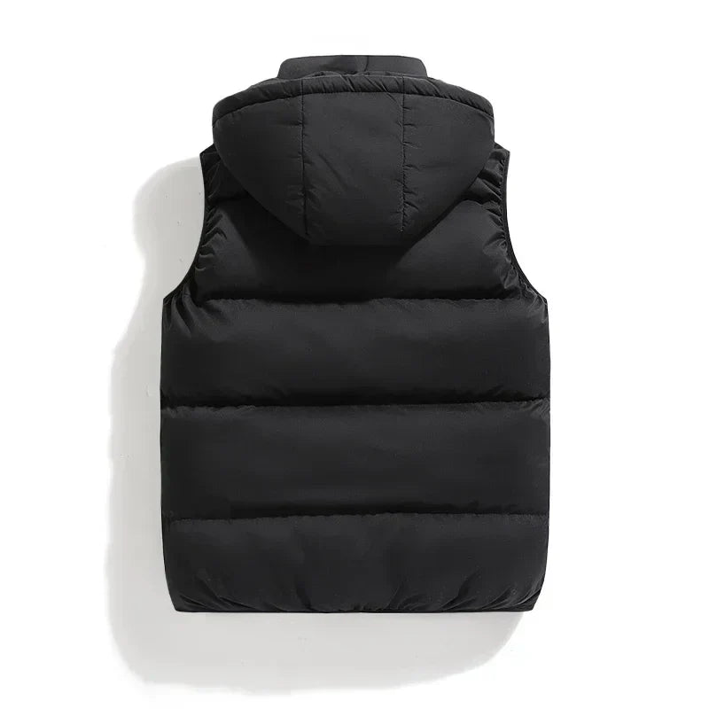 Leonard | Men's Hooded Puffer Vest - Image 3