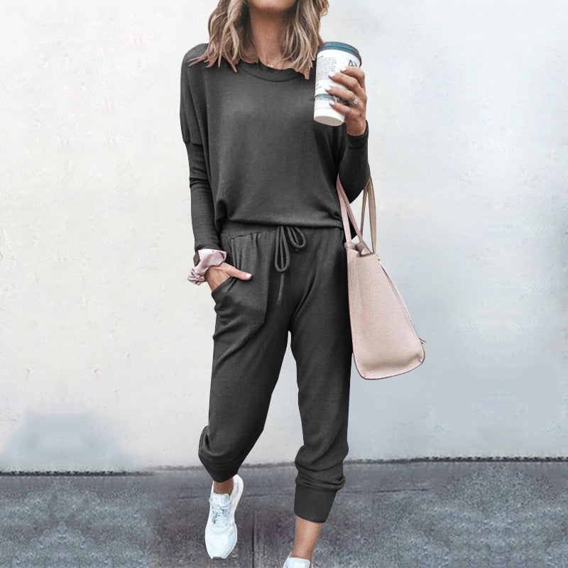 Jolene | Women's Relaxed Fit Two-Piece Jogger Set - Image 3