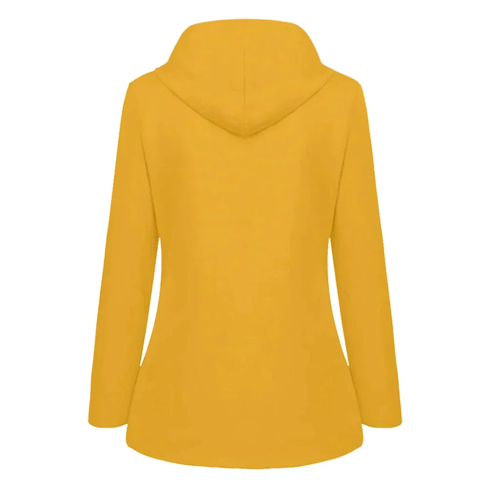 Samantha | Women's Hooded A-Line Coat - Image 2