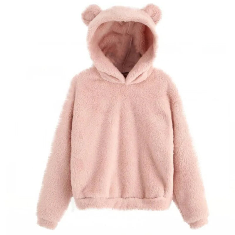 Eliza | Women's Teddy Bear Ear Relaxed Fit Hoodie - Image 3
