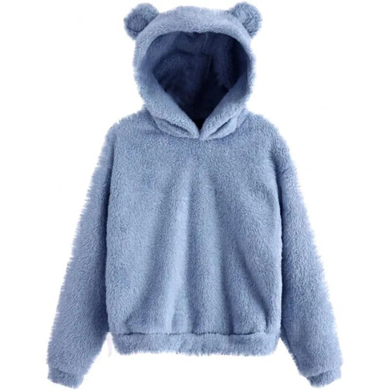 Eliza | Women's Teddy Bear Ear Relaxed Fit Hoodie - Image 1