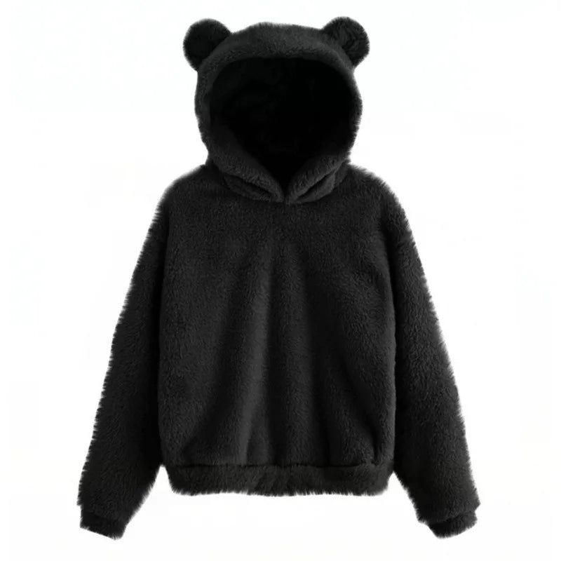 Eliza | Women's Teddy Bear Ear Relaxed Fit Hoodie - Image 2