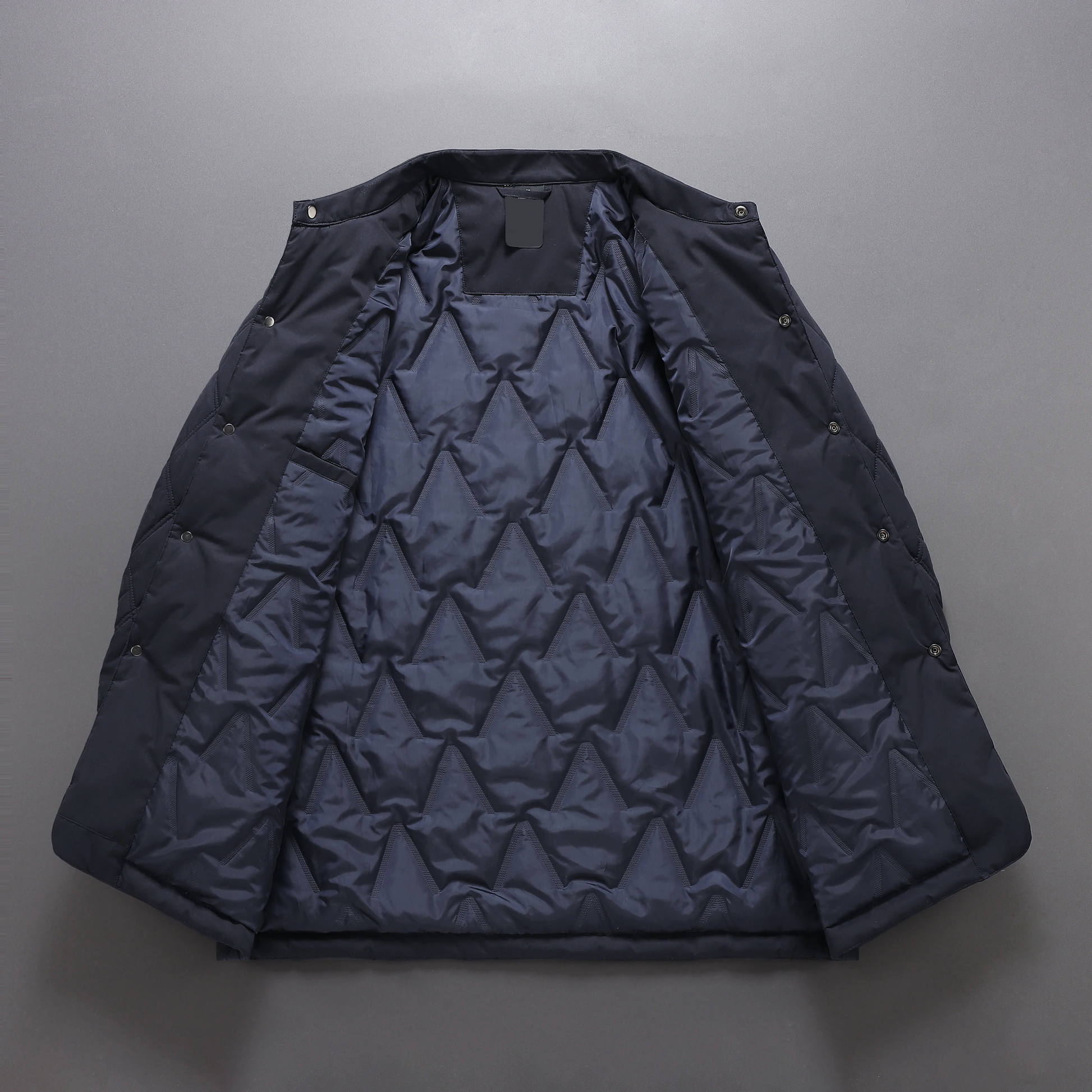 Men's Quilted Collared Jacket - Image 2