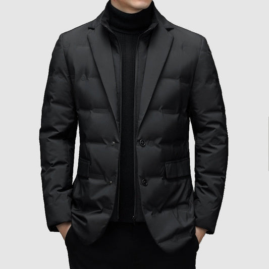 Jerry | Men's Quilted Puffer Blazer Jacket - Image 1