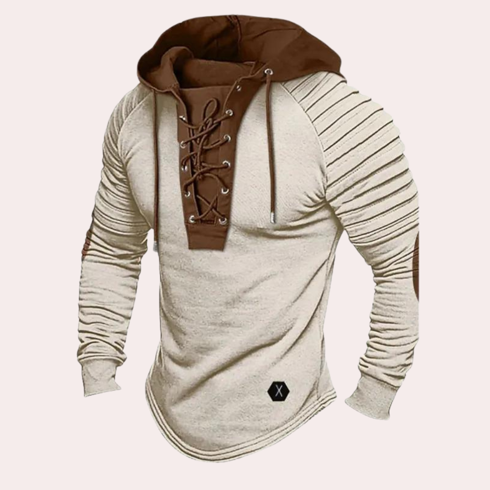 Bradley | Men's Lace-Up Hoodie - Image 5