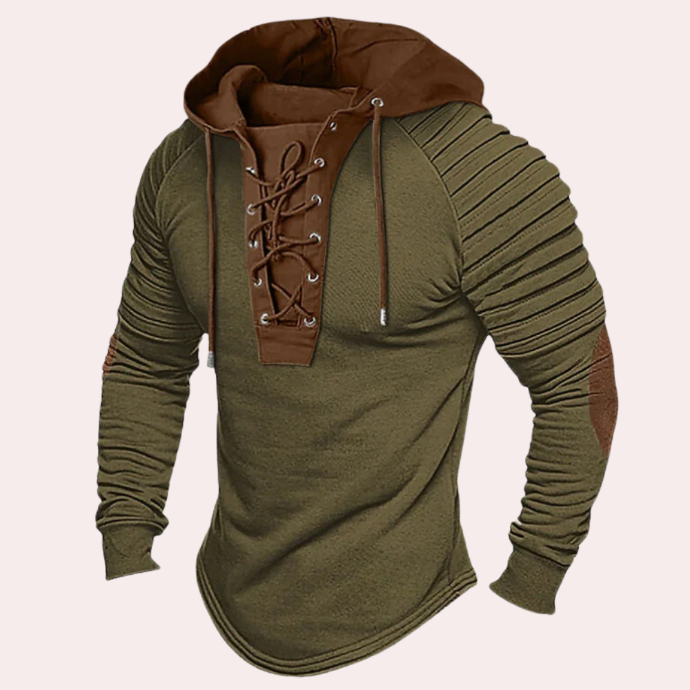 Bradley | Men's Lace-Up Hoodie - Image 1